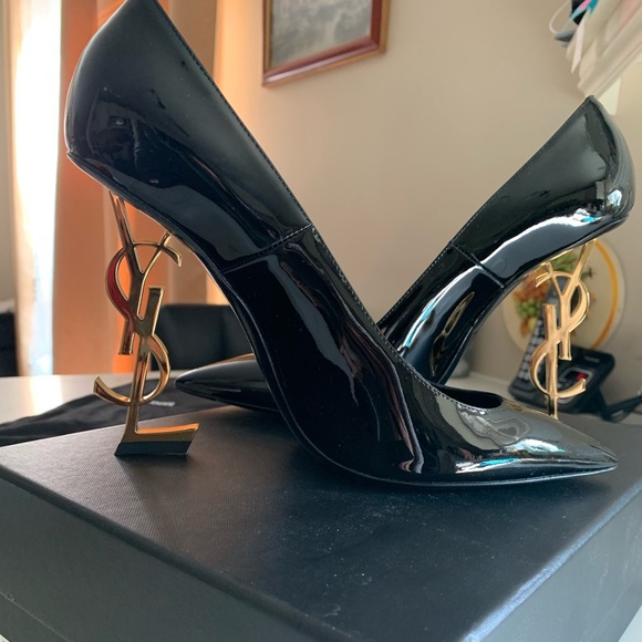 Yves Saint Laurent Shoes - Opyum 110 Patent Leather YSL Heeled Pumps